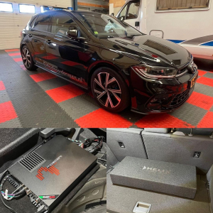 荷兰大众Polo改装舞仕刚柔汽车功放